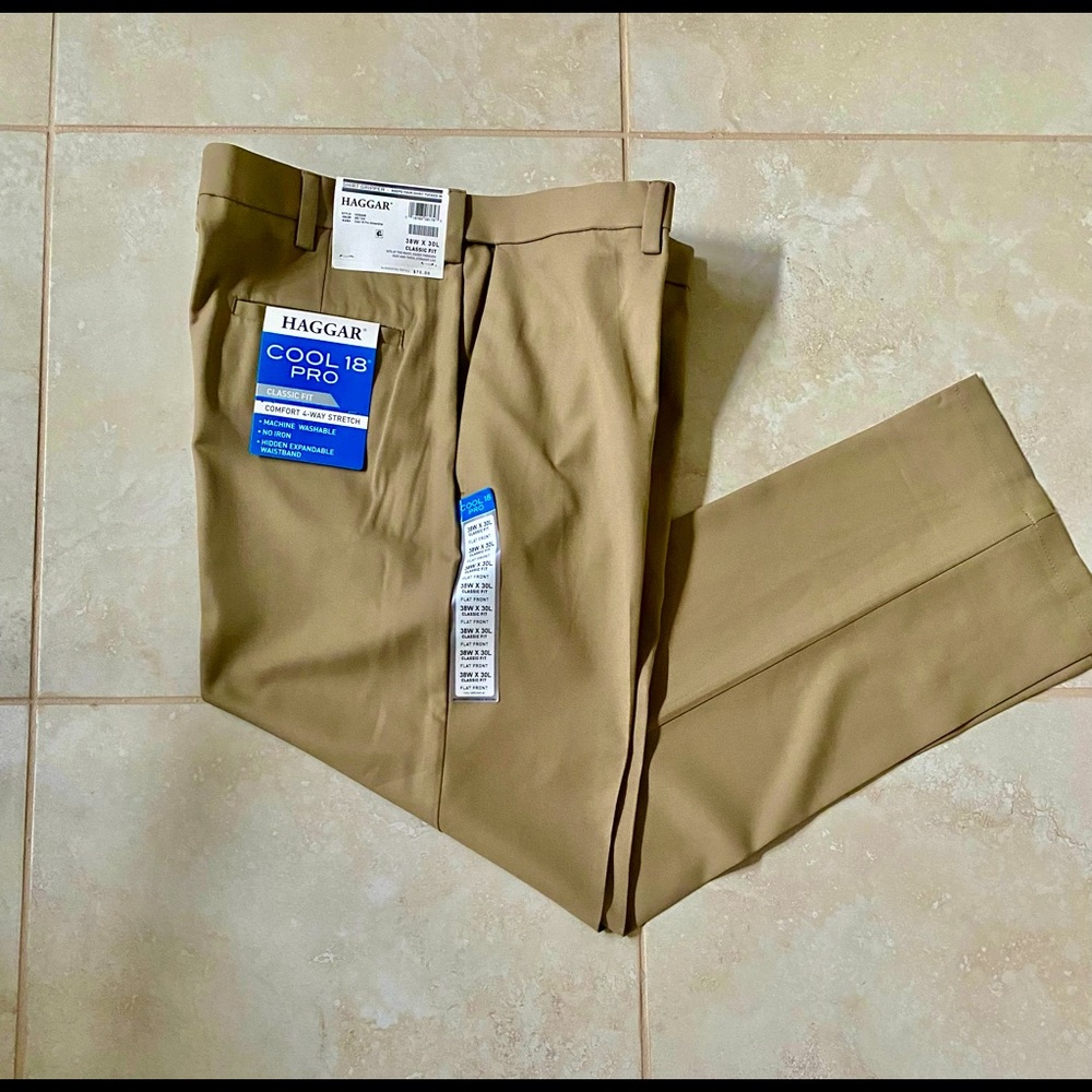 Haggar Khaki Dress Pant (New)
